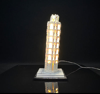 The Leaning Tower of Pisa 21015 Custom Lighting Kit for Set