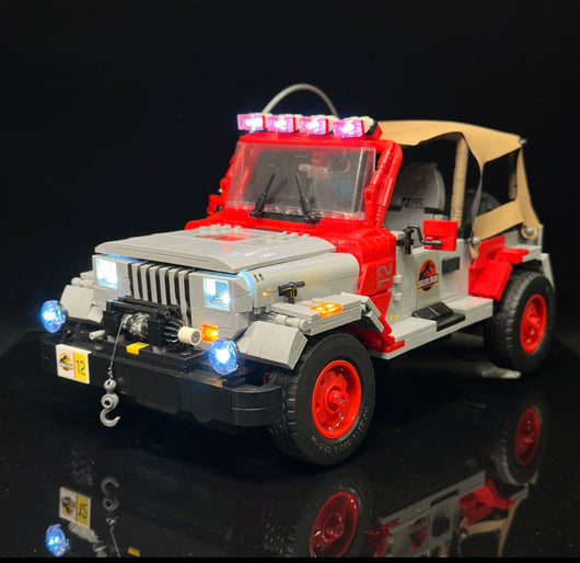 Jurassic Park Jeep Wrangler 77984 Custom Lighting Kit for Set
