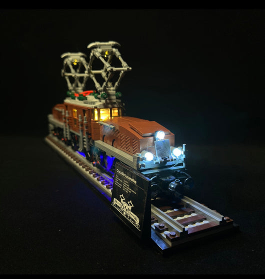 Crocodile Locomotive 10277 Custom Lighting Kit for Set