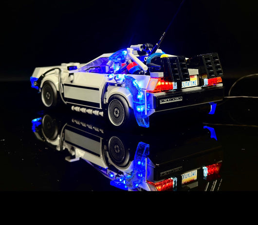 The Delorean Time Machine 21103 Custom Lighting Kit for Set