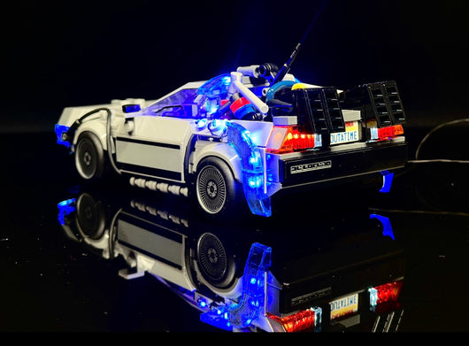 Time Machine Back to the Future 77256 Custom Lighting Kit for Set