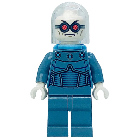 Mr. Freeze - Sand Blue Outfit, Bright Light Blue Air Tanks, sh1082 - DC Minifigure