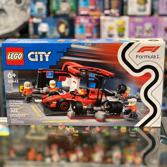 F1® Pit Stop & Pit Crew with Ferrari Car, 60443 - City Set
