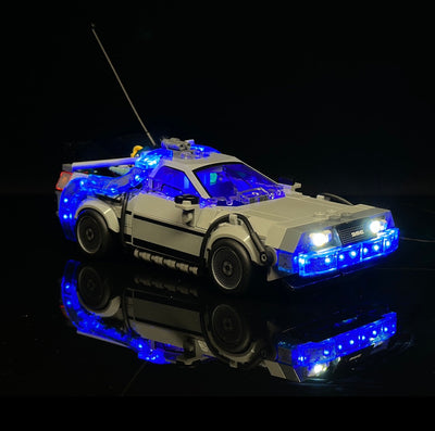 The Delorean Time Machine 21103 Custom Lighting Kit for Set