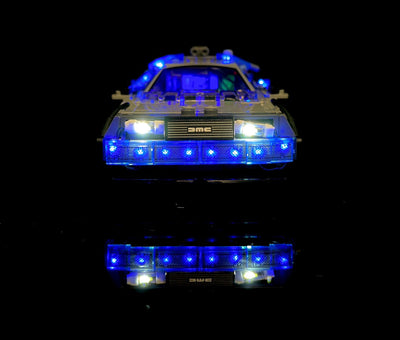 The Delorean Time Machine 21103 Custom Lighting Kit for Set