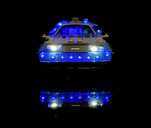 The Delorean Time Machine 21103 Custom Lighting Kit for Set