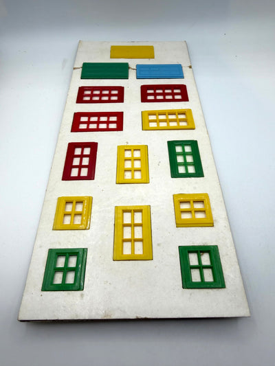Complete Window & Door Card Set #1 Hilary Page Kiddicraft Self-Locking Building Bricks