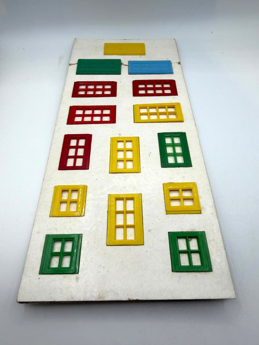 Complete Window & Door Card Set #1 Hilary Page Kiddicraft Self-Locking Building Bricks