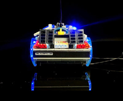 The Delorean Time Machine 21103 Custom Lighting Kit for Set