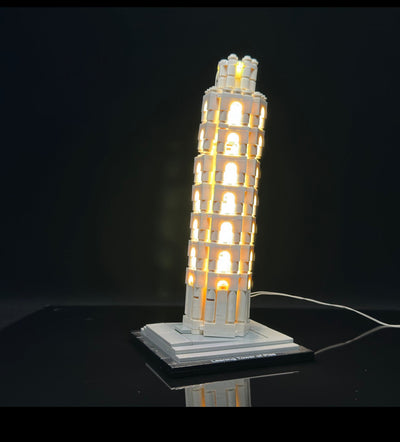 The Leaning Tower of Pisa 21015 Custom Lighting Kit for Set