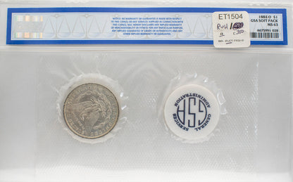 NGC 1884-O GSA Soft Pack Morgan Dollar MS 63
