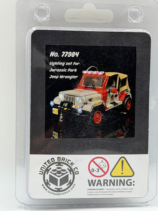 Jurassic Park Jeep Wrangler 77984 Custom Lighting Kit for Set