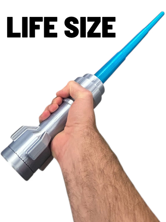 Life-Size Blue Saber with Retractable Blue Blade / Cosplay