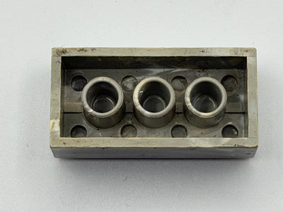 Light Gray & White Marbled, 1970's Grangemouth Test 2x4 Brick
