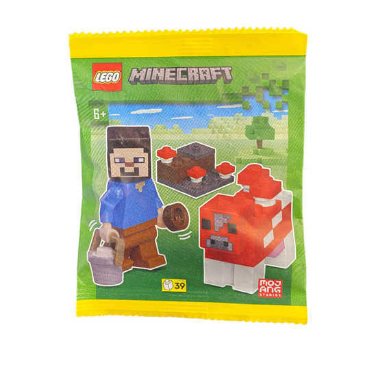 Steve with Mooshroom paper bag, 662407 - Minecraft Set