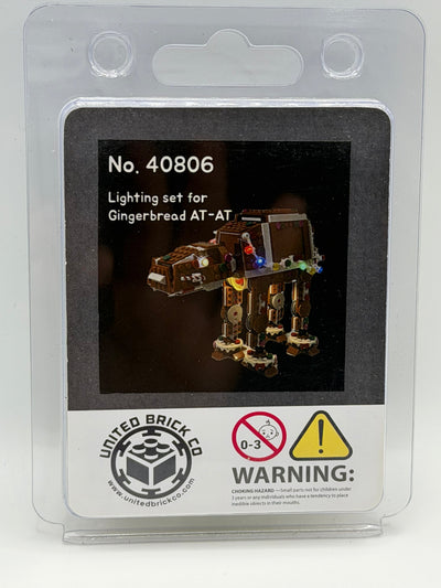 Gingerbread AT-AT 40806 Custom Lighting Kit for Set