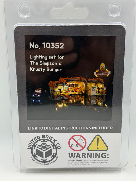 The Simpson's Krusty Burger 10352 Custom Lighting Kit for Set