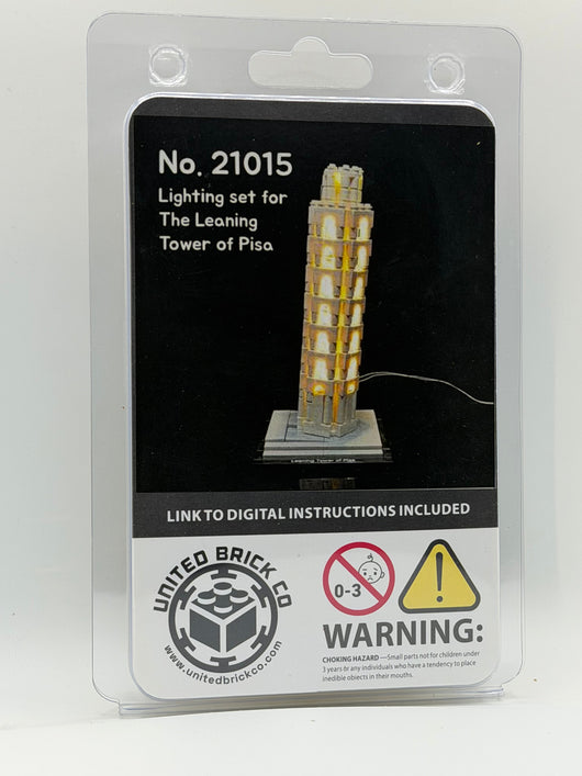 The Leaning Tower of Pisa 21015 Custom Lighting Kit for Set