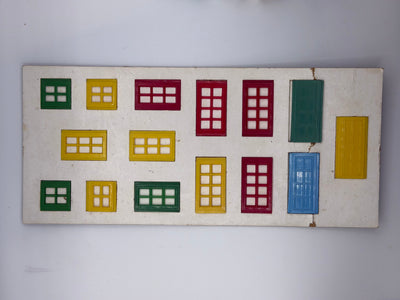 Complete Window & Door Card Set #1 Hilary Page Kiddicraft Self-Locking Building Bricks