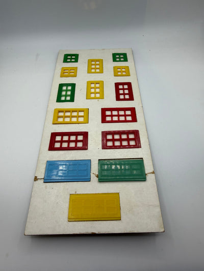 Complete Window & Door Card Set #1 Hilary Page Kiddicraft Self-Locking Building Bricks
