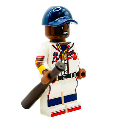Acuna Atlanta Braves #13 Baseball Player Minifig made using parts - B3 Customs