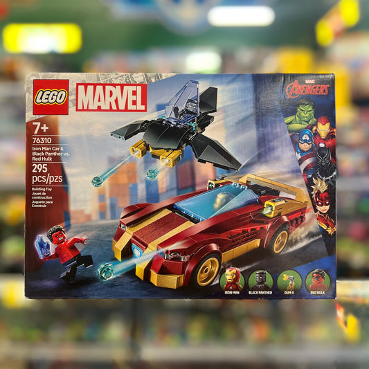 Iron Man Car & Black Panther vs. Red Hulk, 76310 - Marvel Set