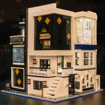 MK 16043 Art Gallery Showcase 3-Layer MOC Building Set | 3,536 PCS