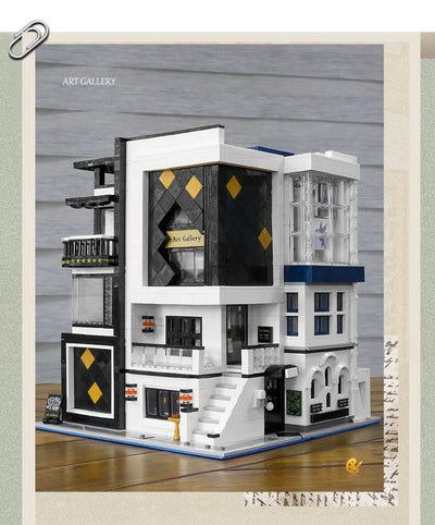 MK 16043 Art Gallery Showcase 3-Layer MOC Building Set | 3,536 PCS