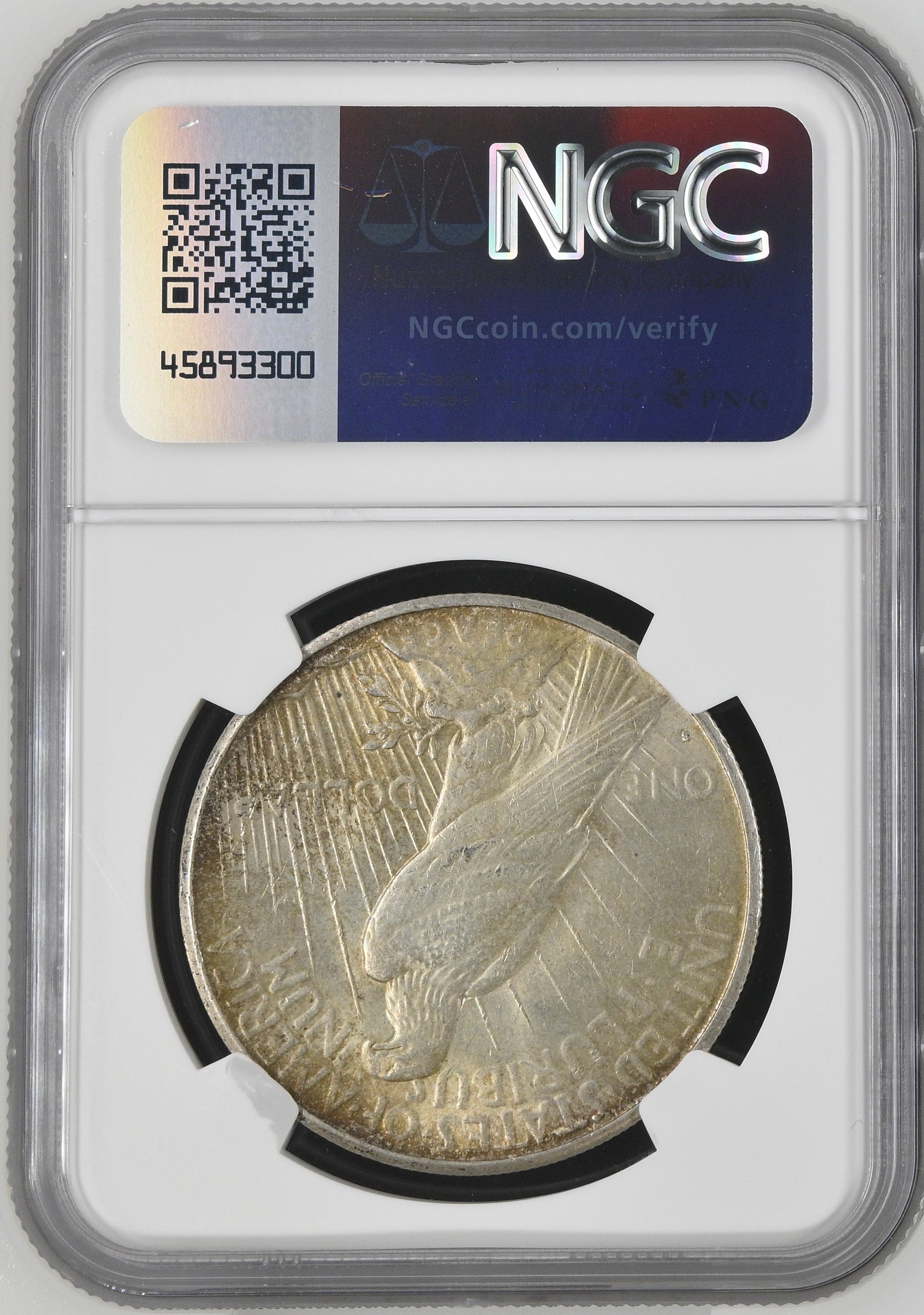 1934-S $1 Peace Dollar AU58 NGC