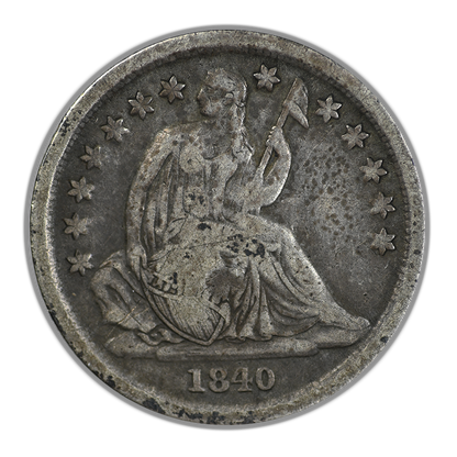 1840-O Liberty Seated Dime 10C Raw VG+ Very Good