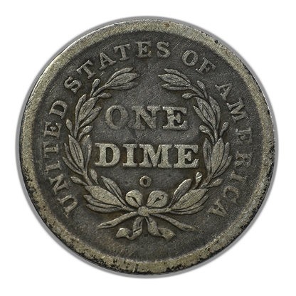 1840-O Liberty Seated Dime 10C Raw VG+ Very Good