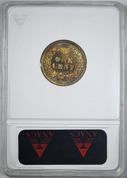 1902 Proof Indian Head Cent 1C ANACS Soapbox PR63RB - TONED!
