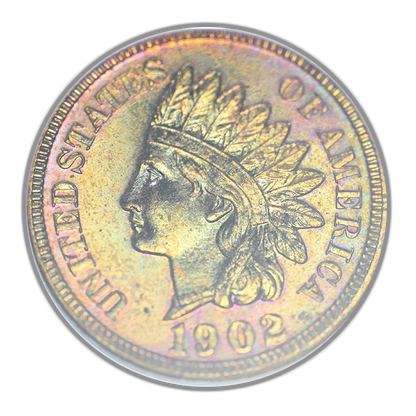 1902 Proof Indian Head Cent 1C ANACS Soapbox PR63RB - TONED!