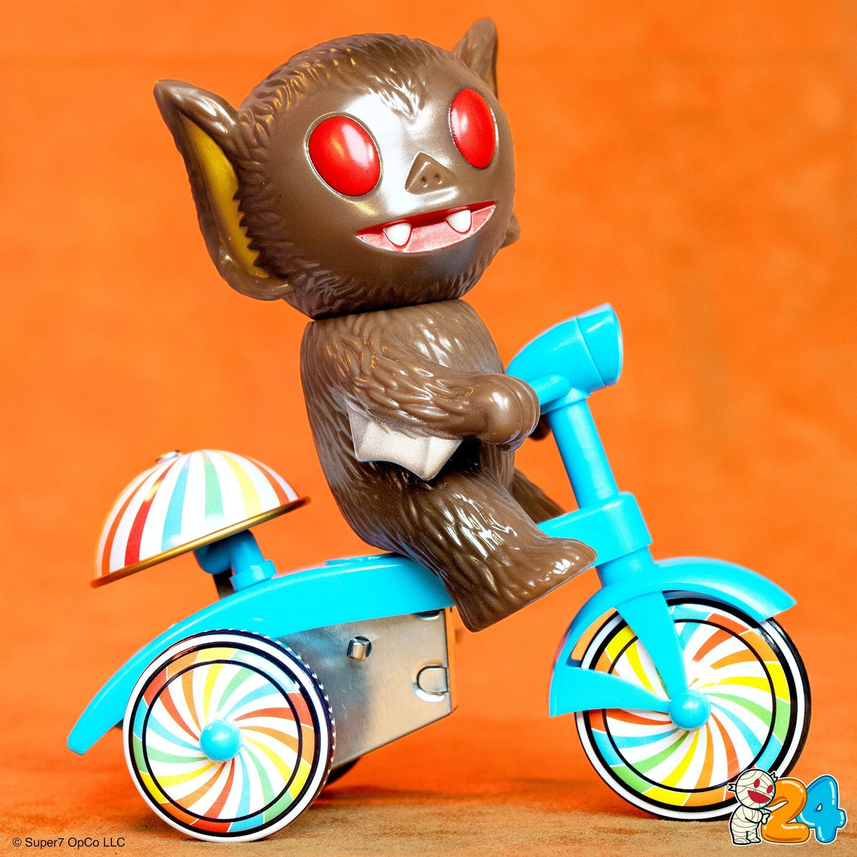 Super7 Super Cycles - Bat Boy (Brown w/ Blue Trike)