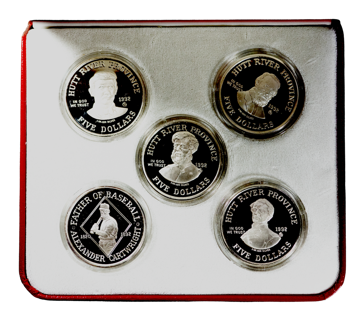 Father's of Baseball Limited Edition Collection SIlver Proof 1 oz Rounds