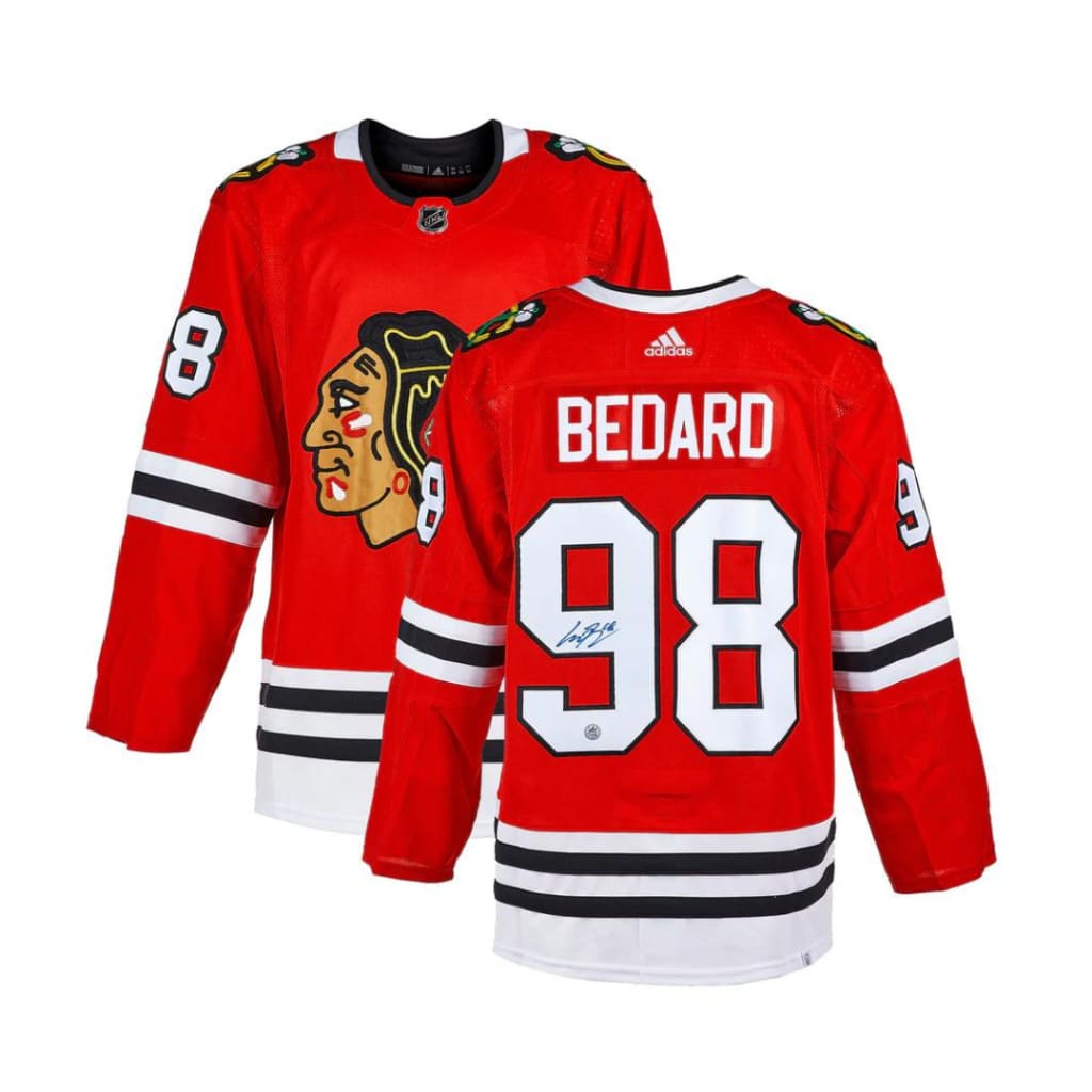 Connor Bedard Autographed Chicago Blackhawks adidas Jersey