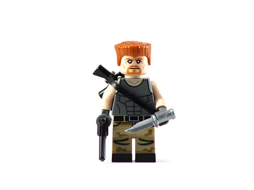 Ab Raham WALKING DEAD Custom Printed Minifigure