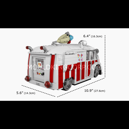 MK 10039 Ice Cream Truck Building Model Set | 1,078 PCS