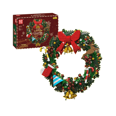 MK 10073 Christmas Eucalyptus Wreath Building Set | 1,002 PCS
