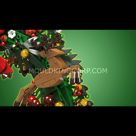MK 10073 Christmas Eucalyptus Wreath Building Set | 1,002 PCS