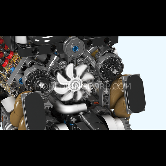 MK 10131 BGT Motorised W16 Engine Building Set | 952 Pcs