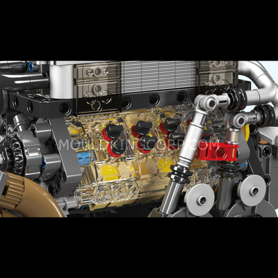 MK 10131 BGT Motorised W16 Engine Building Set | 952 Pcs