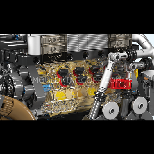 MK 10131 BGT Motorised W16 Engine Building Set | 952 Pcs