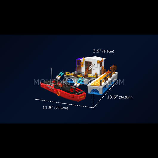 MK 10144 Dock Fire & Kitten Rescue Building Set | 588 Pcs