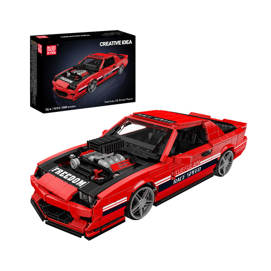 MK 10153 American V8 Street Racer with Exposed Supercharger Building Set | 1,588 Pcs