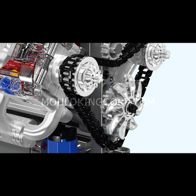 MK 10171 Chevy LSX454 Motorized V8 Engine Building Set | 487 Pcs