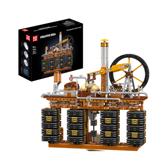 MK 10180 Steampunk Cube Clock Building Set | 3,234 Pcs