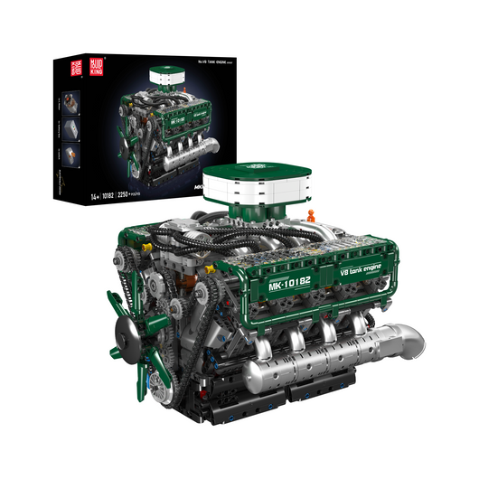 MK 10182 Motorised V8 Tank Engine Building Set | 2,250 Pcs