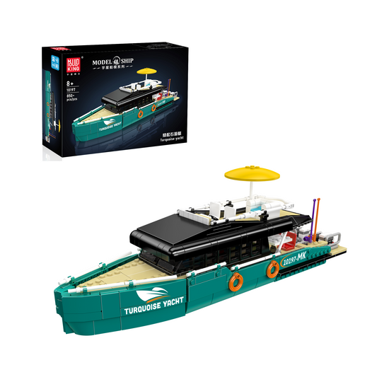 MK 10197 The Turquoise Luxury Cruiser Building Set | 850 Pcs