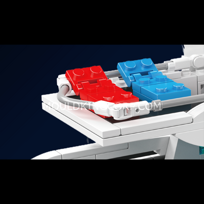 MK 10218 White Dolphin Yacht Building Set | 857 Pcs